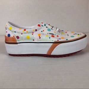 VANS Era Stacked Platforms UV Ink Dots Floral Shoe